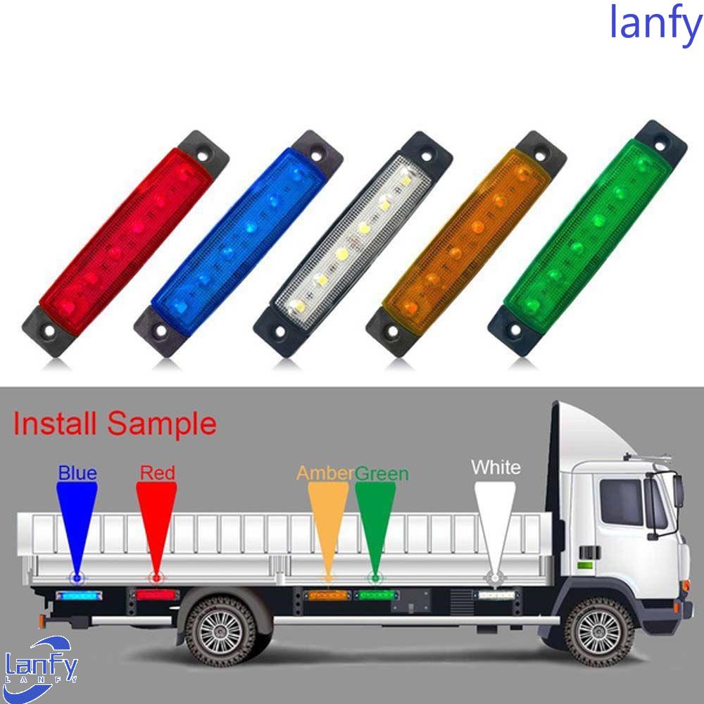 Lanfy Pod Lampu Led Bus Waterproof Lampu Belakang Mobil Penanda Samping Lampu Indikator Lampu Trailer Led Under Glow Lampu