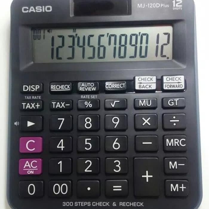 

CASIO MJ-120D CHECK & CORRECT KALKULATOR