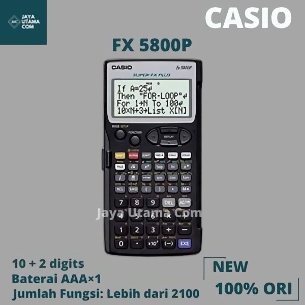 

Kalkulator CASIO FX-5800P - Scientific Calculator/Ilmiah/Sekolah