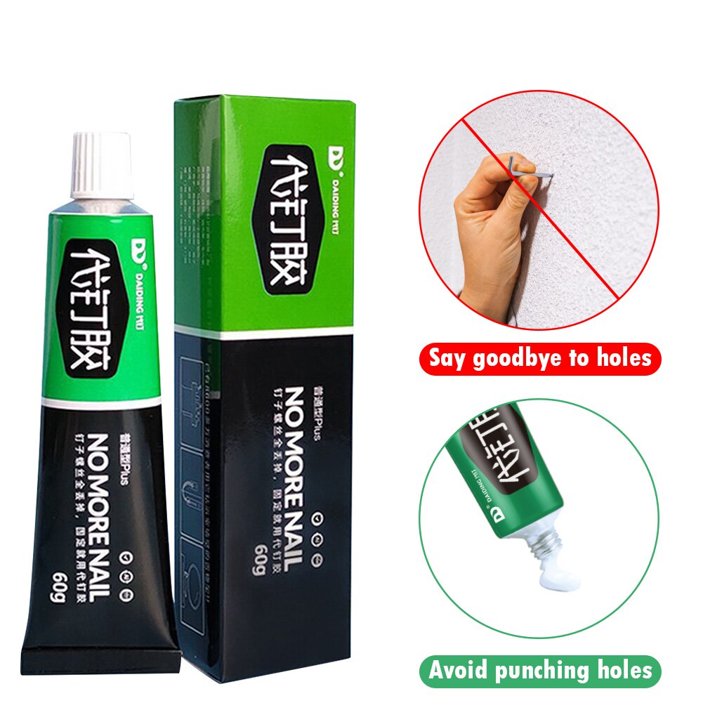 GOS - H403 - Lem Pengganti Paku Tembok Adhesive Glue Murah - No More Nail Glue - Perekat Kaca Marmer Kayu