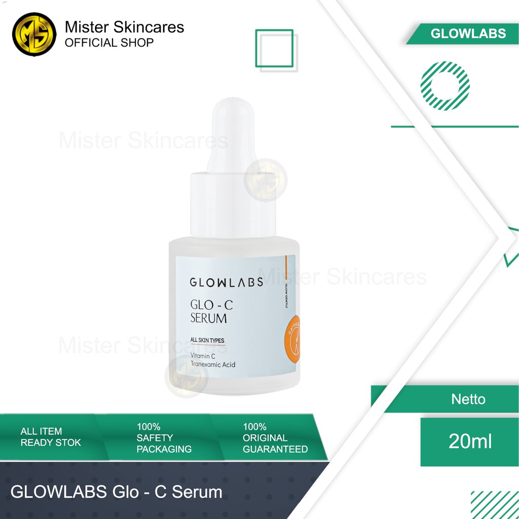 GLOWLABS Glo C Serum 20ml - Serum Penghilang Bekas Jerawat