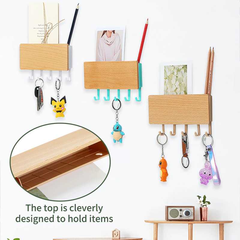 GoodLife Gantungan Dinding Wall Hook Hanger Wooden 5 Hook - GL31 ( Mughnii )
