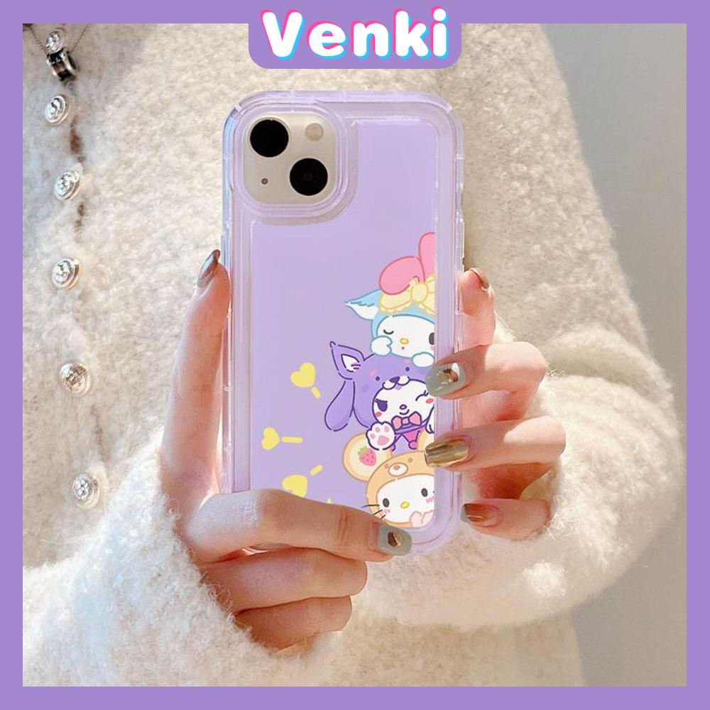 VENKI - For iPhone 11 iPhone Case Clear Case TPU Soft Case Airbag Shockproof Protection Camera Brown Cute Bear Compatible with iPhone 14 13 Pro Max iPhone 12 Pro Max  7 6Plus XR