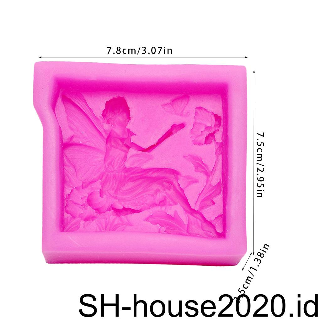 Cetakan Non/ -Stick Silicone Fondant Mold Tahan Panas/ Mould Baking Tray Kitchen DIY Tool Warna Random