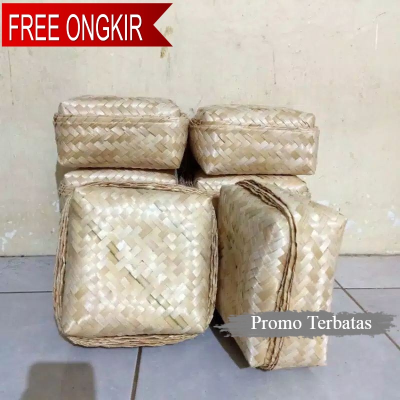 HAMPERS Besek Bambu 20x20 &18x18 Grosir Berkualitas / Box Catering Makanan |HAMPERS GIFT BOX |SOUVEN