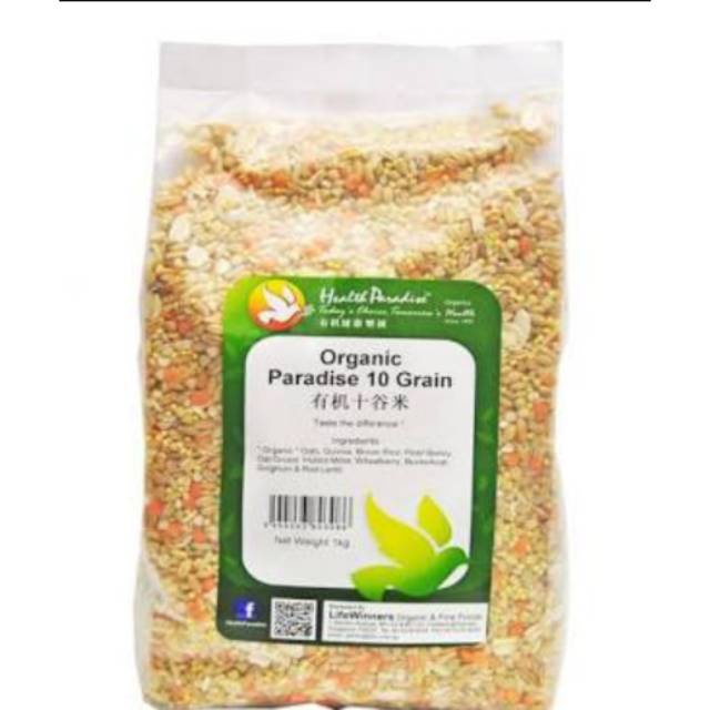 

Health Paradise Organic 10 Grains 1kg (CitraFood)