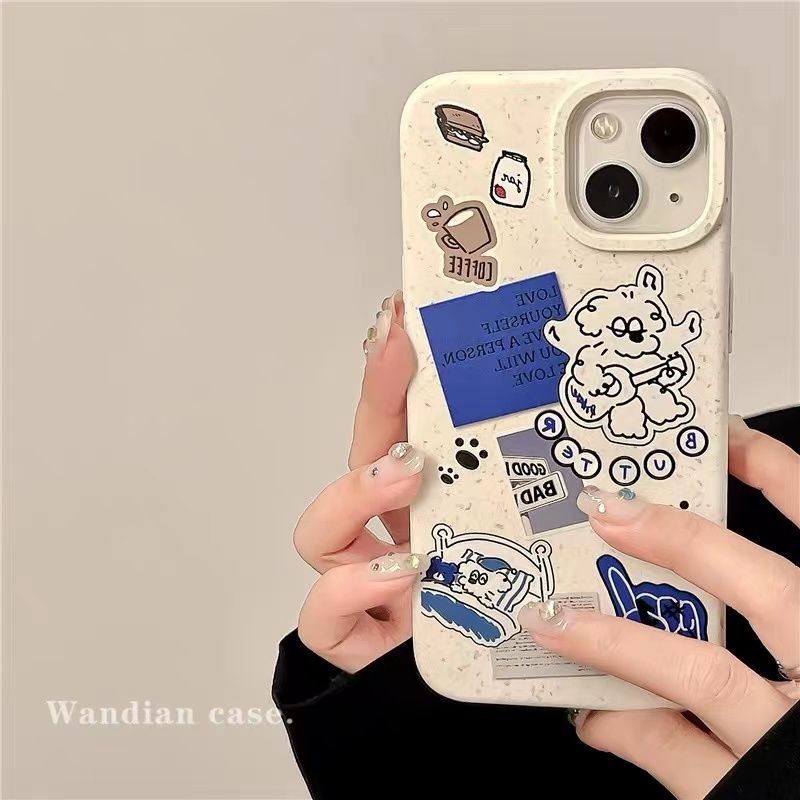 Cocok Untuk Iphone14 Pro Max iPhone Phone Case Ramah Lingkungan Degradable Phone Case Kamera Perlindungan Tahan Guncangan Kompatibel Dengan iPhone 13 13pro 13prm iPhone 11 7Plus 8Plus Xr XS 12 Pro Max Casing Ponsel