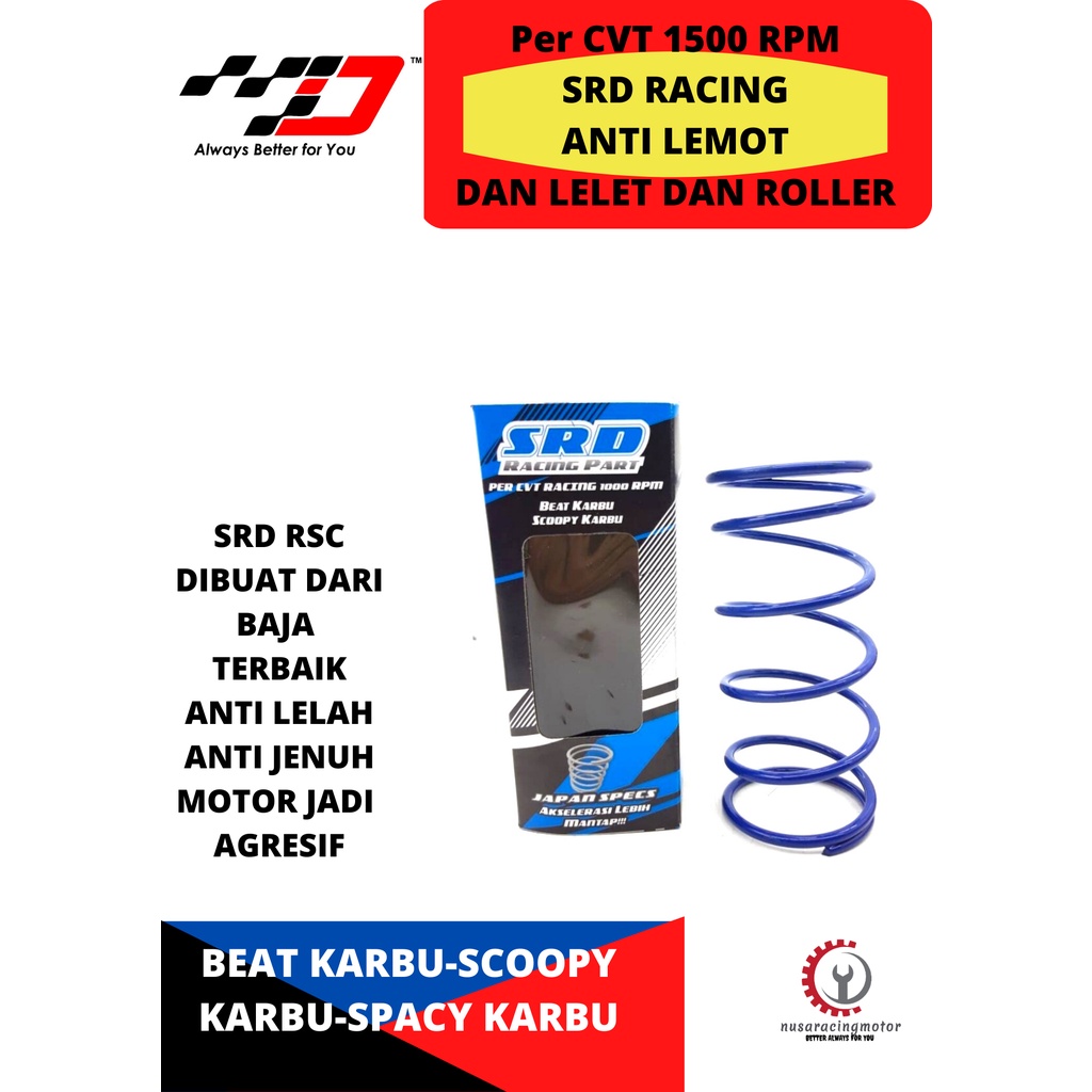 Per cvt Racing beat scoopy karbu 1000 RPM racing SRD kualitas terbaik diklasnya