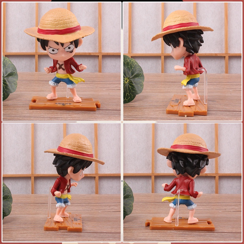 10pcs/set Anime One Piece Action Figure Luffy Zoro Nami Robin Sanji Franky Chopper Boneka Mainan Model PVC Untuk Anak