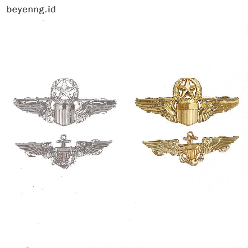Beyen Sayap As Komando Militer Master Aviator Sayap Logam Lencana Pin Bros ID