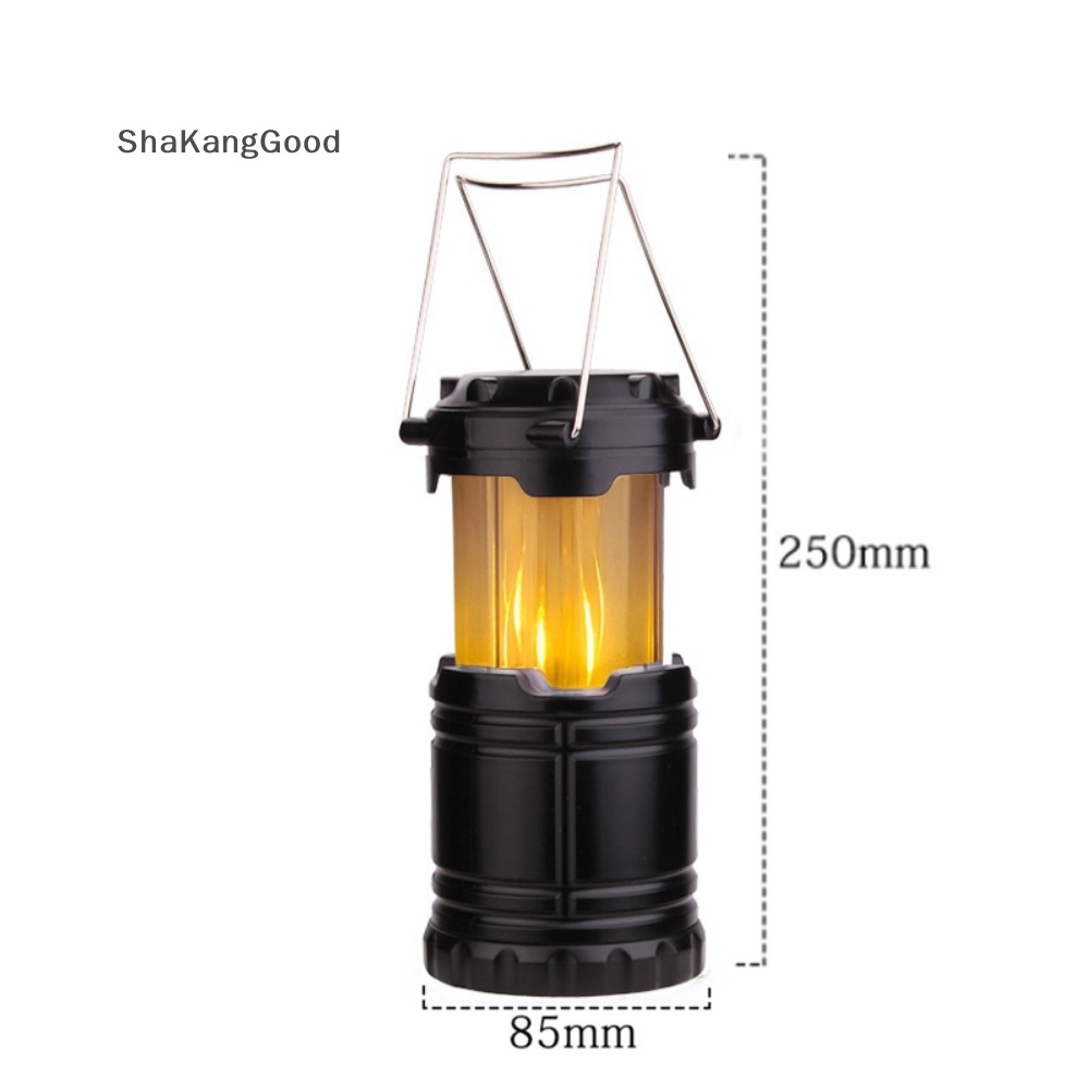 Skid Mini 3 * COB Lampu Tenda LED Portable Lampion TelescopicTorch Camping Lamp Waterproo SKK