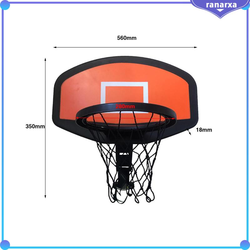 [Ranarxa] Trampoline Basket Hoop Basket Goal Trampolin Aksesoris Trampolin Tempel Backboard Basket Untuk Indoor, Taman, Bermain, Anak-Anak