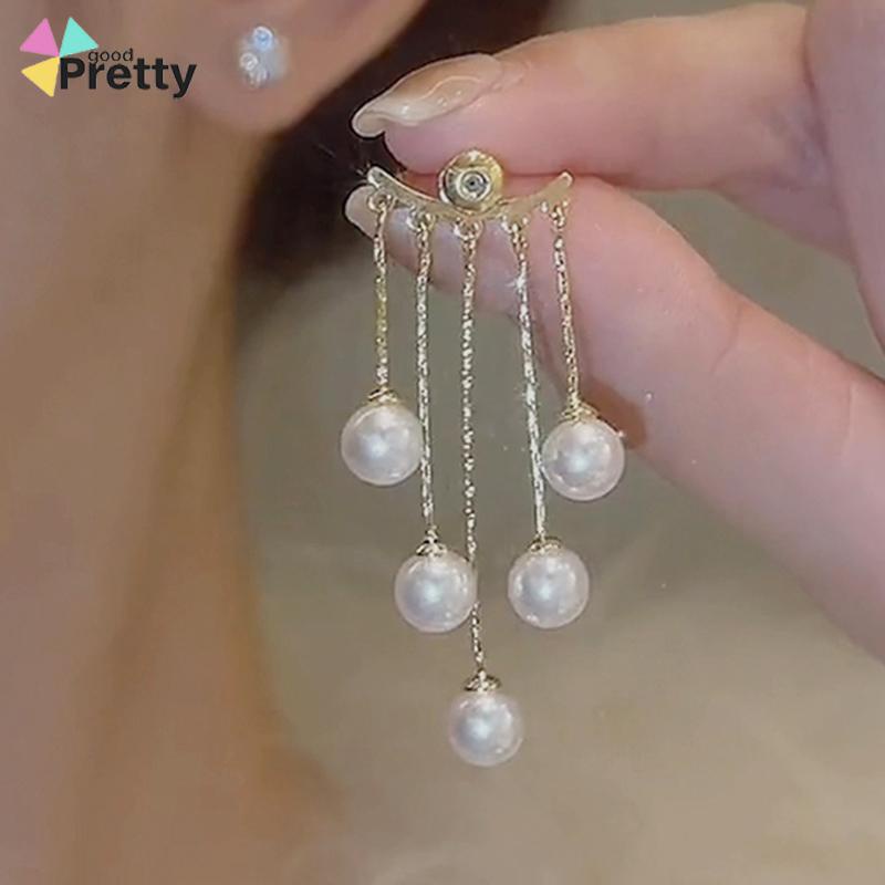 Anting Wanita Premium Mutiara Rumbai  Anting-Anting Temperamen - PD