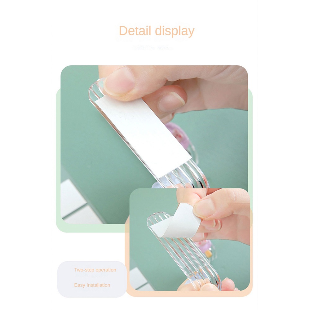 Hook Sanrio Kait Akrilik Transparan Kait Dinding Berperekat Aksesori Penyimpanan Kamar Mandi Gantungan Tanpa Lubang Kartun Cinnamoroll Kuromi My Melody