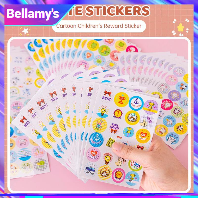 

COD ❤️ Cartoon Reward Stickers Animals Praise Label Stationery Sticker Mother Teacher Award Classic Toys School Supplies Kids Photo Album Decor-Bellamy's