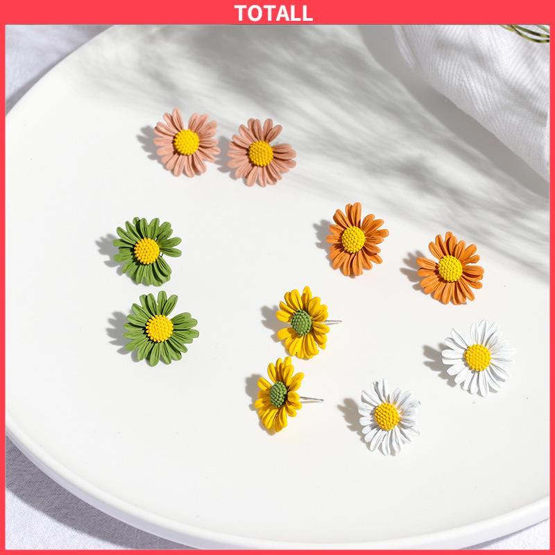 COD 1 pasang anting daisy minimalis Korea-Totall