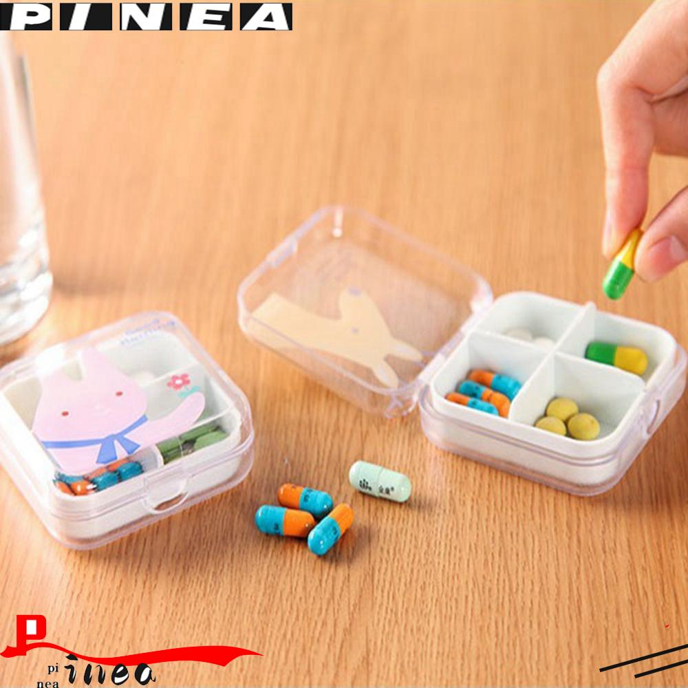 Kotak Obat Kosong Nanas High Quality Portable Mini Lucu Split Pills Organizer