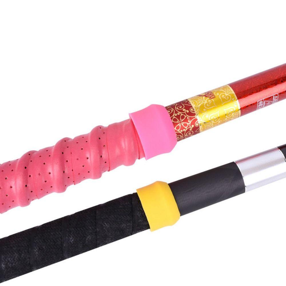 AUGUSTINA Agustinina Cincin Pancing Berbentuk O Ring Fish Gear Silicone Rod Rod Stop Ring Anti Selip Lengan Stop Karet Jari Batang Cincin