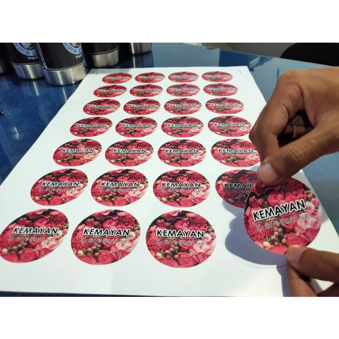 

Sticker label makanan / cetak stiker a3 - Stiker Chromo / Mirocoat