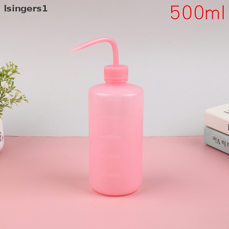 [lsingers1] 1pc 500ml Curved Pot Wash Bersih Sabun Plastik Lab Wash Squeeze Diffuser Botol Butik