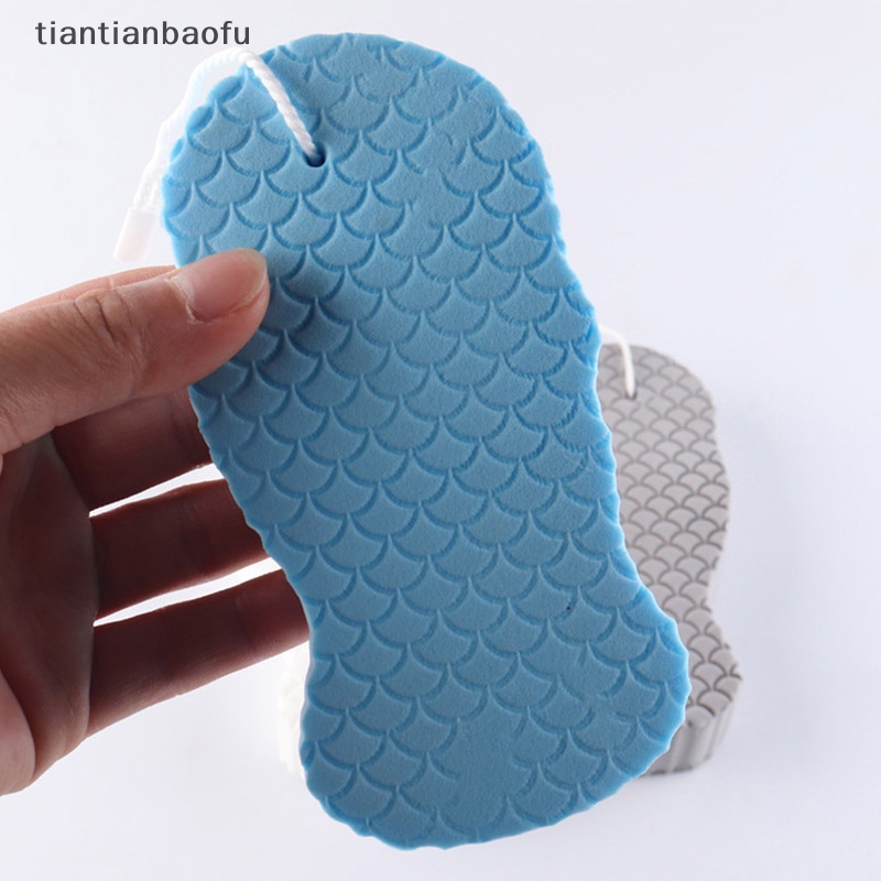 [tiantianbaofu] Spons Lembut Body Scrubber Mandi Exfoliag Scrub Sponge Shower Brush Cleaner Butik