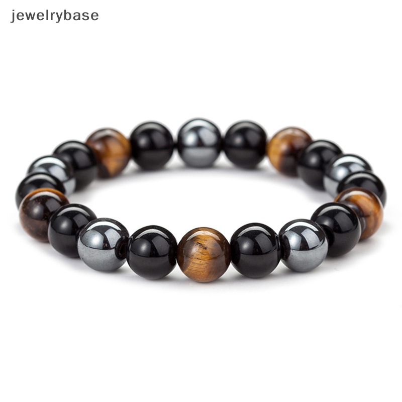 [jewelrybase] Gelang Manik Batu Hematite Magnetik Perawatan Kesehatan Magnet Pria Penurunan Berat Badan Perhiasan Butik