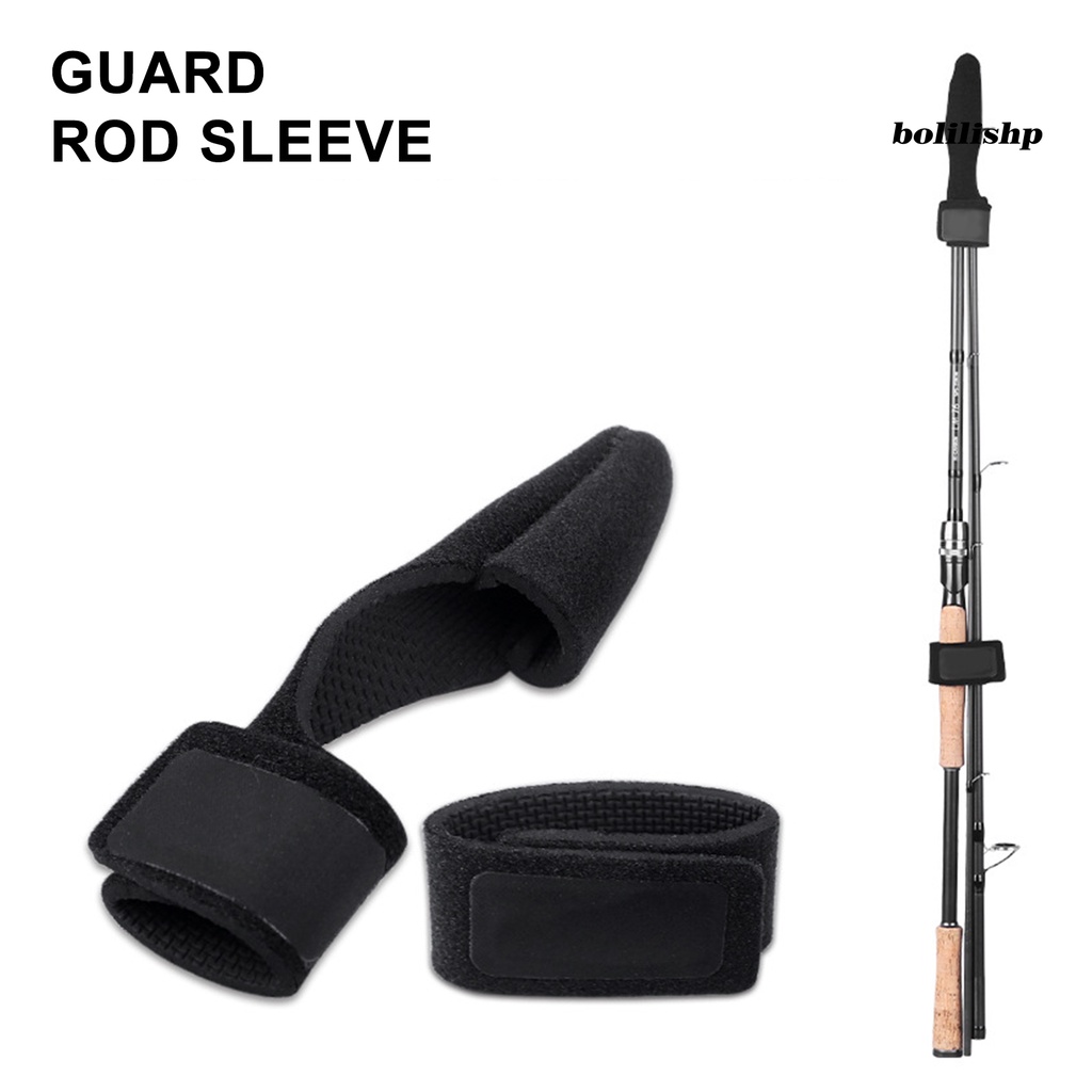 Bo-fishing Rod Tip Protector Menebal Stretchable Fastener Tape Closure Fishing Rod Holders Carry Strap Untuk Outdoor