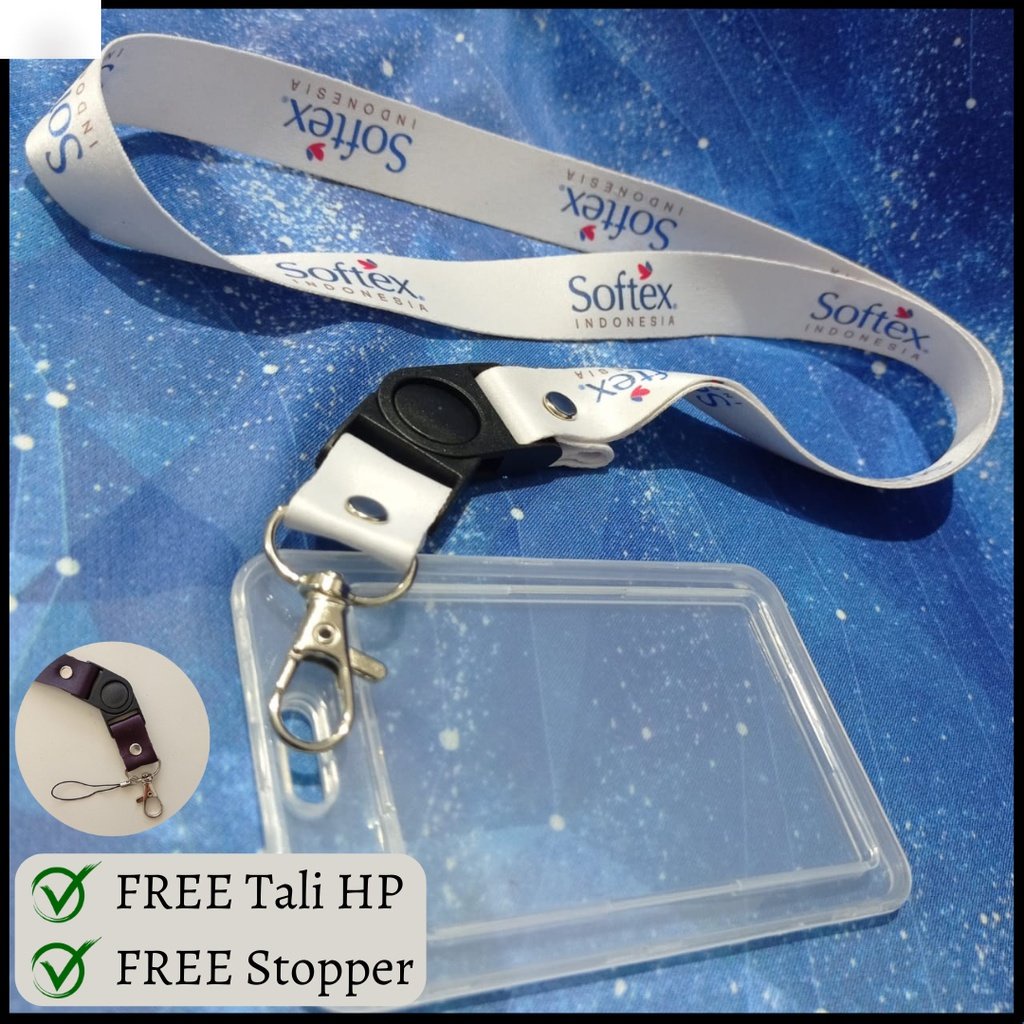 

[Softex] Tali Lanyard Custom / Lanyard Karyawan / Tali Custom Aksesoris Tali HP