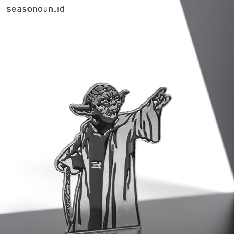 Seasonoun 1pc Rak Buku Besi Star Wars Master Yoda Rak Buku BOOKENDS Book Holder.