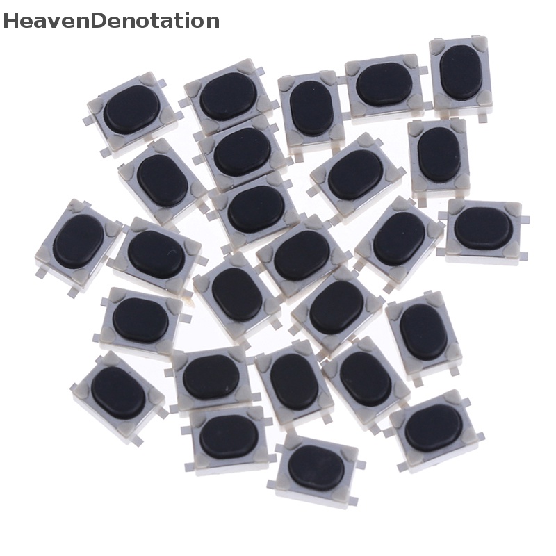 [HeavenDenotation] 20pcs 3 * 4 * 2.5mm SMD Tact Switch 4pin Sentuh Saklar Mikro Tombol Tekan Saklar HDV