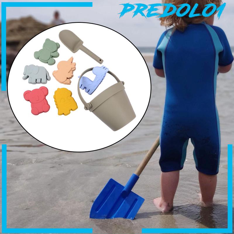 [Predolo1] 8pcs Set Ember Dan Sekop Pantai Untuk Kolam Pantai Kegiatan Outdoor