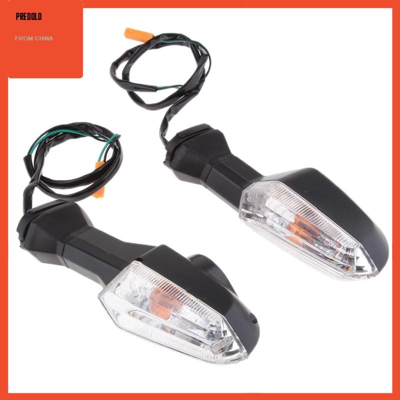 [Predolo] Indikator Sein Motor Lampu Blinkers (Lensa Bening, Lampu Amber)