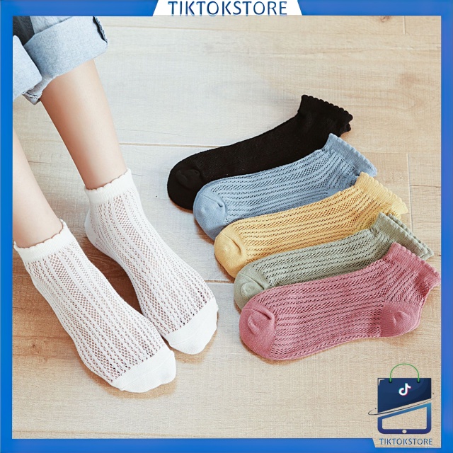 TIKTOK - D2038 Kaos Kaki Fashion Ankle Cute Import / Kaos Kaki Polos / Kaos Kaki Pendek Fashion Wanita K5719 / Kaos Kaki Pendek Semata kaki