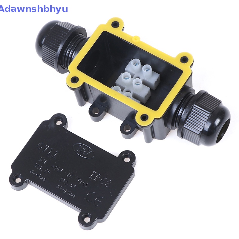 Adhyu Junction Box Listrik Waterproof 2arah Untuk Kabel Lighg Outdoor IP68 ID