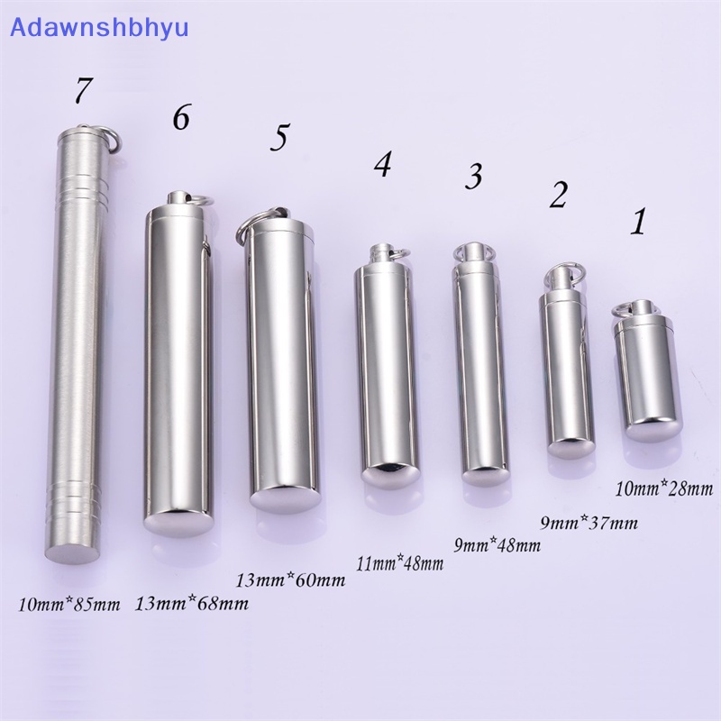 Adhyu Botol Stainless Steel Cremation jewelry Tabung Silinder Abu Guci Liontin Kalung ID