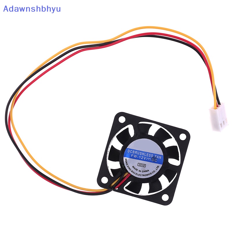 Adhyu 1Pc 401040mm 40 * 40 * 10kipas Pendingin 12V 0.8W 0.06A 3Pin Pendingin Heatsink Mini Fan ID