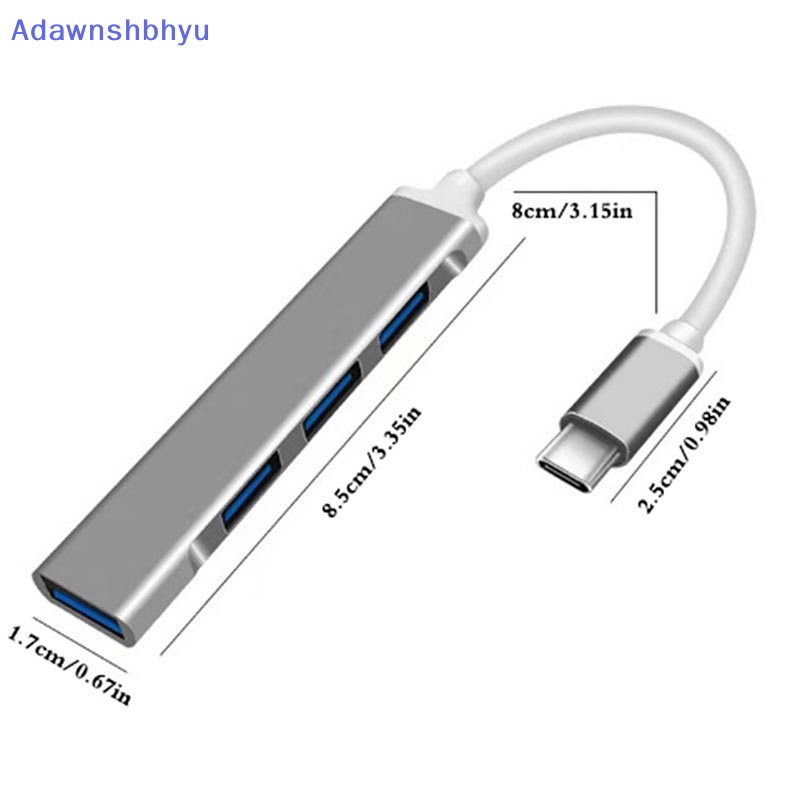 Adhyu USB C HUB 3.0 Tipe C 3.1 4port Multi Splitter Adapter OTG Untuk PC Komputer ID