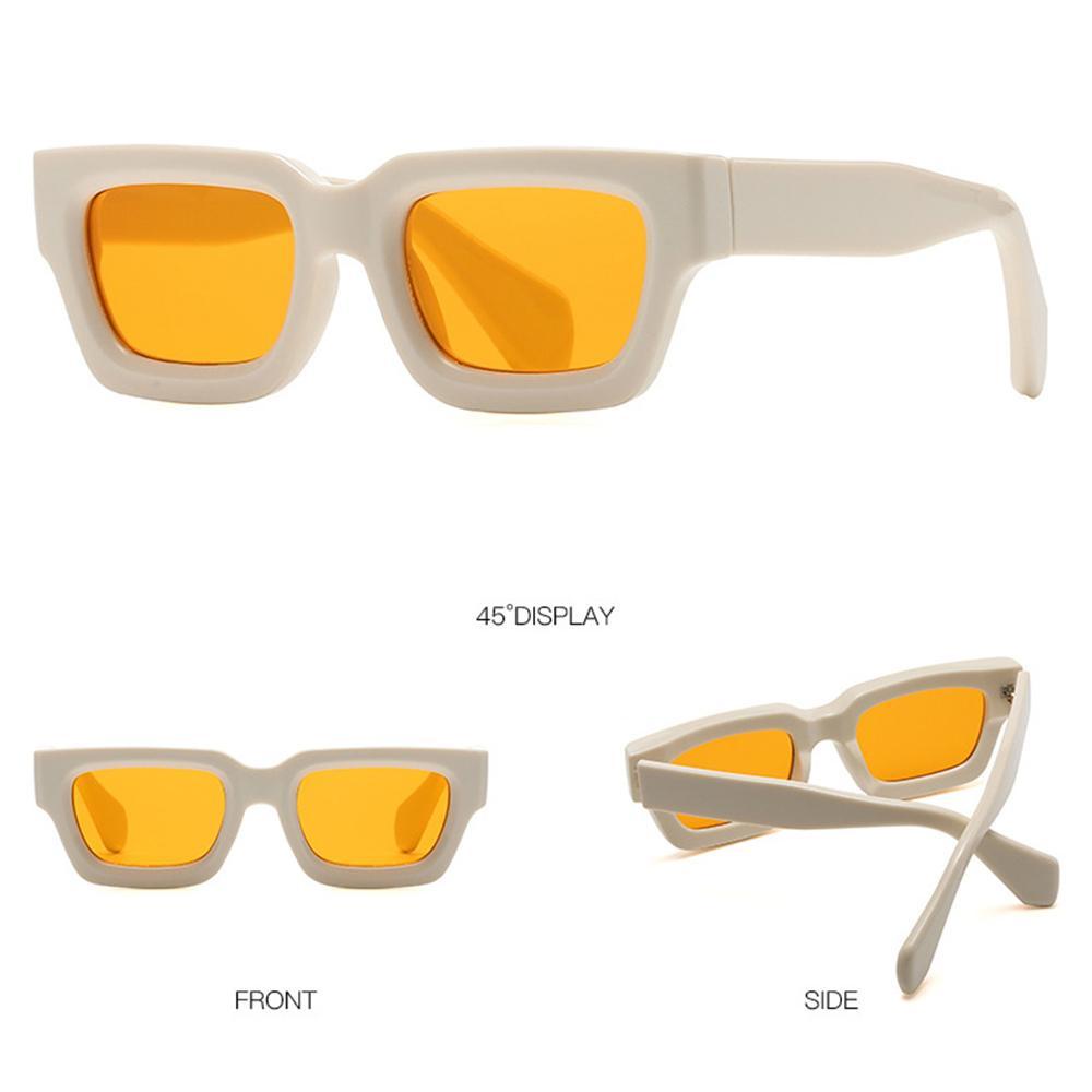 Lily Rectangle Sunglasses Fashion Wanita &amp; Pria Perlindungan UV Kacamata Matahari Kotak Kecil