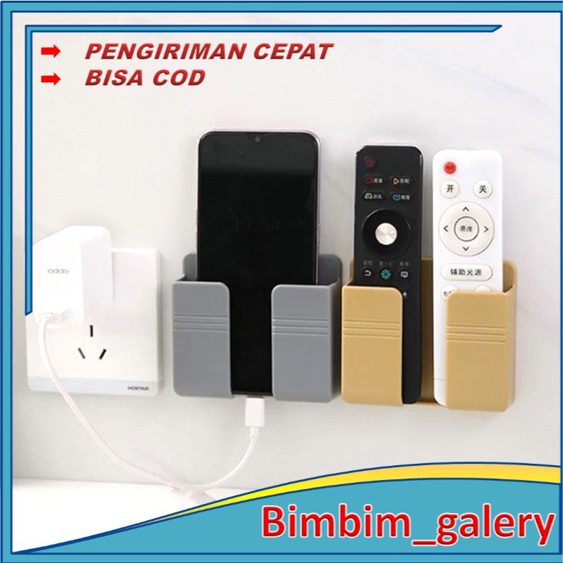 BIMBIM Holder Charger Tembok Tempat Handphone / Bracket Remote/PHONE HOLDER