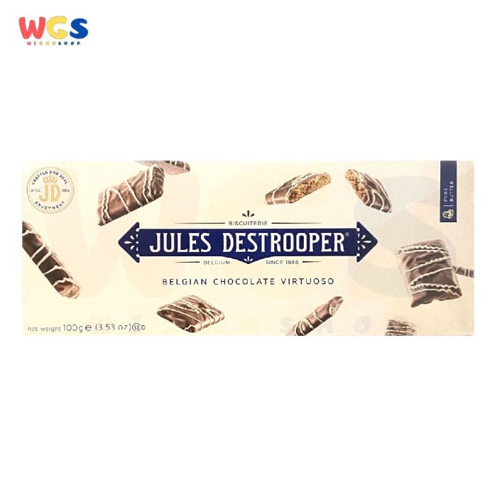Jules Destrooper Belgian Chocolate Virtuoso Wafer Biscuits 100g