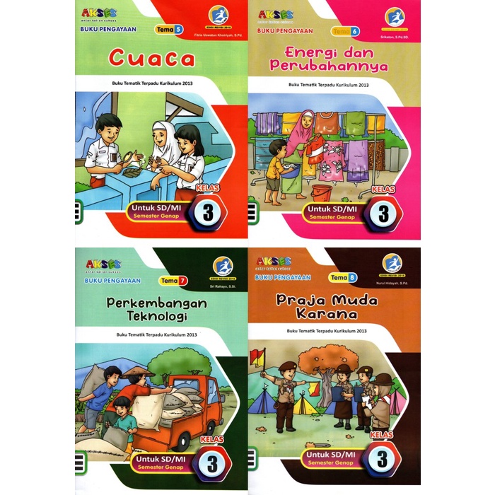 ⭐PROMO BUKU (COD)⭐ LKS AKSES Tematik Kelas 3 SD Semester 2 (4 BUKU) Penerbit Grafika 27