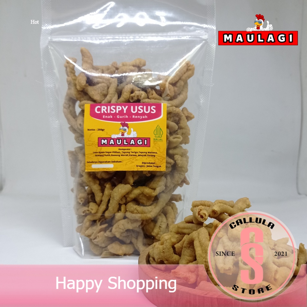 

Keripik Usus Ayam Krispi Super Renyah Kripik Crispy 250gr Chicken Intestine Chips