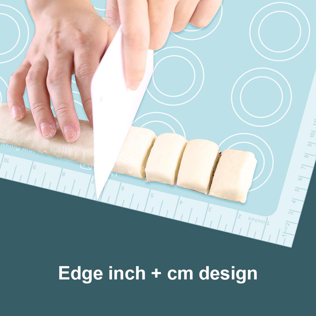 Alas Rolling Non-slip Pastry Pad Skala Pengukuran Alas Kue Dapat Dilipat Untuk Dapur
