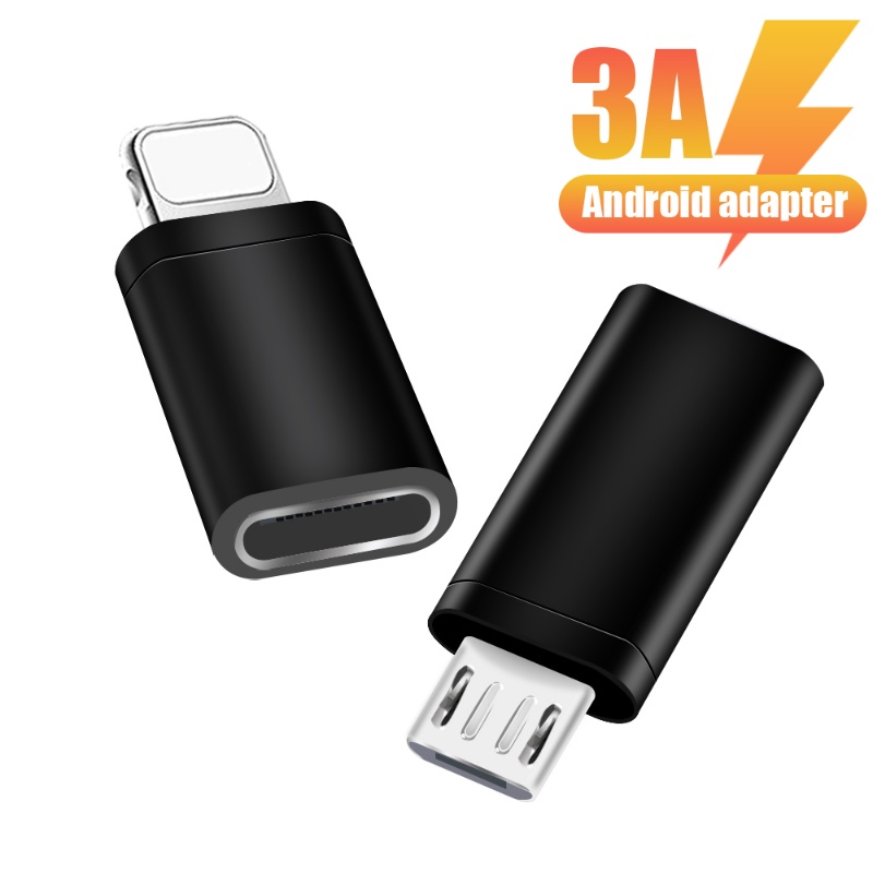 1pc Adaptor Tipe-C Ke Android/Konverter Antarmuka Tipe-C Ke IOS Aksesoris Telepon/Transfer Data Konversi Pengisian Kompatibel Untuk Ponsel Laptop