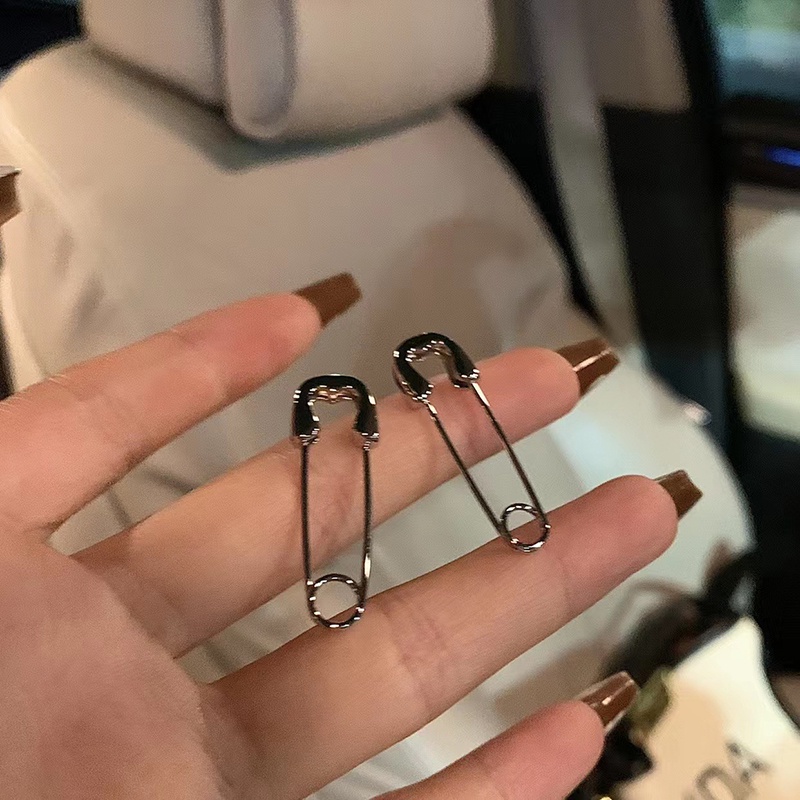 Anting Tusuk Geometris Pin Bahan Alloy Fashion Untuk Wanita