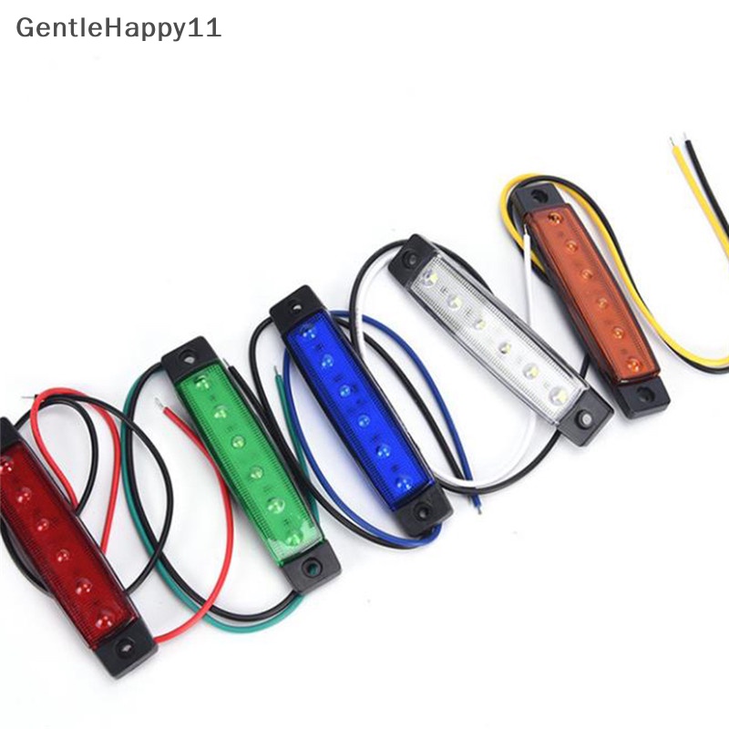 Gentlehappy 1PC DC 24V 6lampu Indikator Penanda Samping Mobil Truk Trailer Bus Aksesoris id