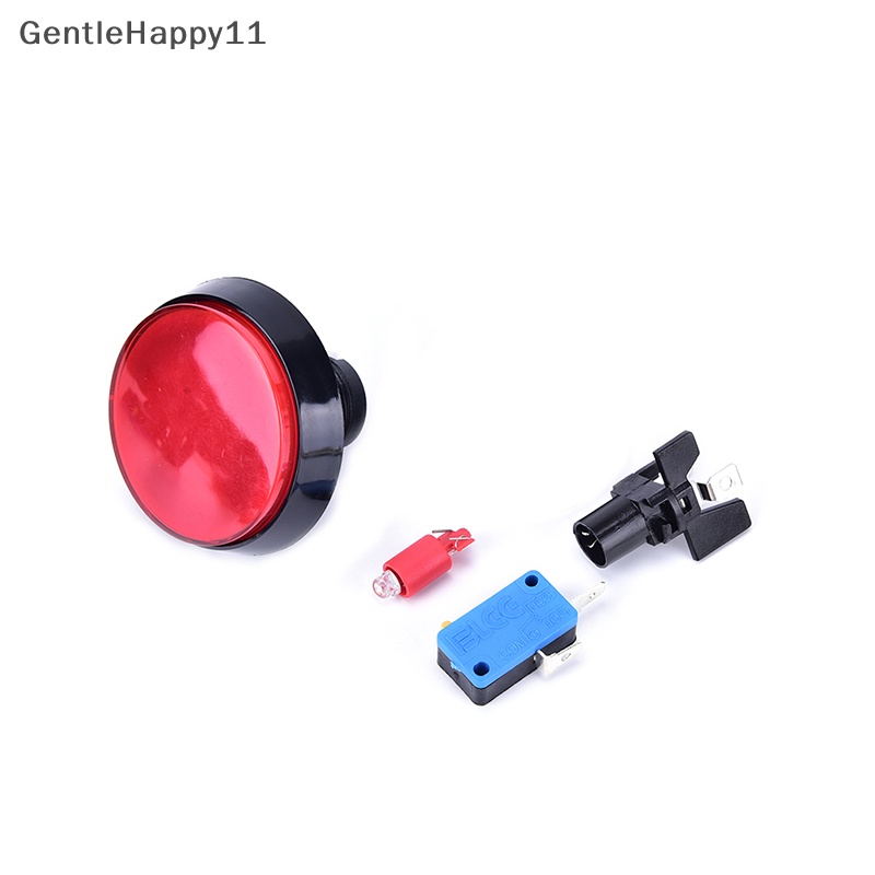 Gentlehappy Lampu LED 60mm Bulat Besar Arcade Video Game Player Push Button Switch Lamp id