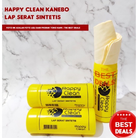 Lap Canebo Tabung Besar Happy Clean / Kanebo Pengering Motor Anti Sobek