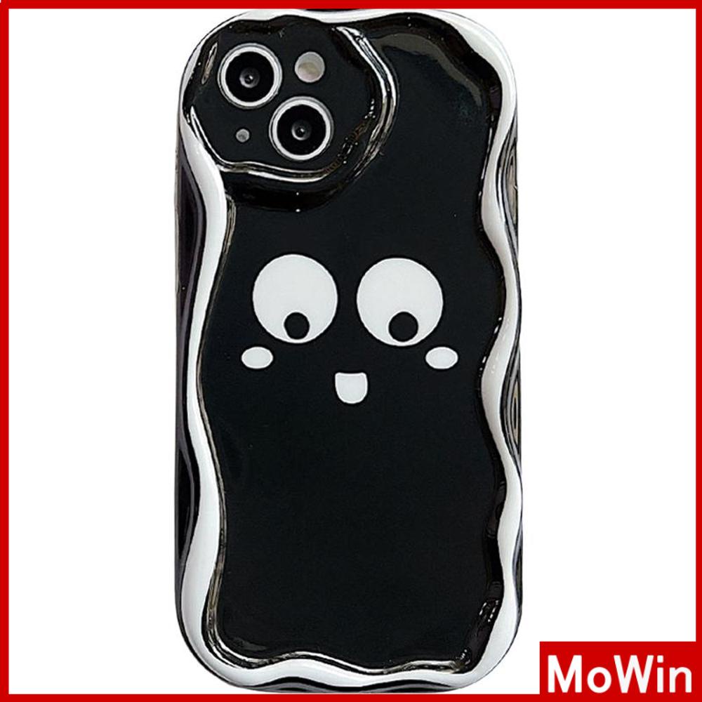 For iPhone 14 Pro Max iPhone Case 3D Curved Edge Wave Clear Phone Case TPU Airbag Shockproof Camera Case Cute Funny Emoji Compatible with iPhone 13 Pro max 12 Pro Max 11 xr xs max