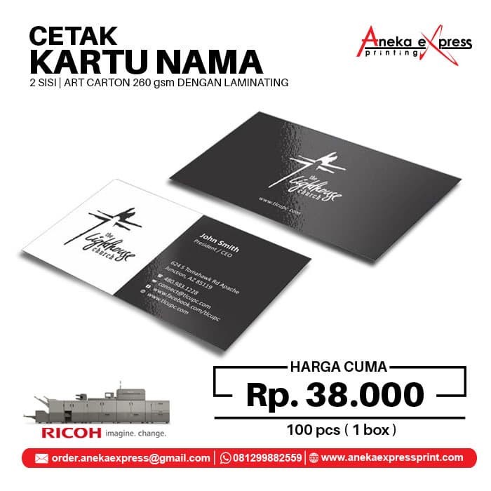 

✨BESTSELLER✨ - Kartu Nama 2 Sisi Dengan Laminating - Laminasi Glossy- 1.2.23